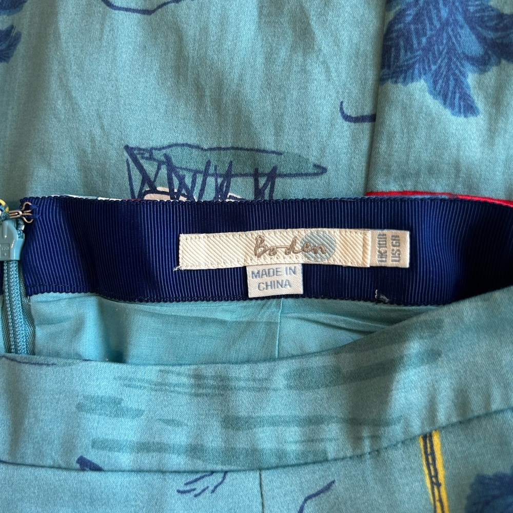 Biden Lola Midi Skirt Size 6R Blue - Picture 5 of 8